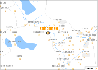 map of Zanganeh