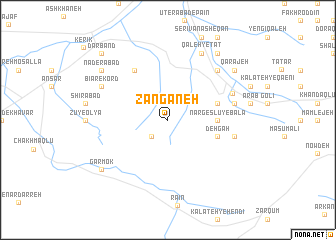 map of Zangāneh