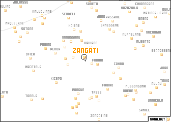 map of Zangati