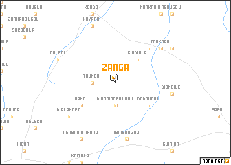 map of Zanga