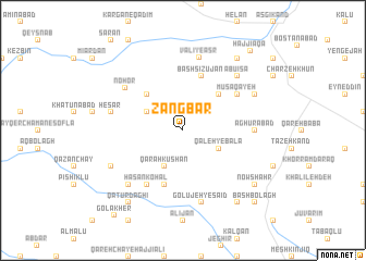 map of Zangbār