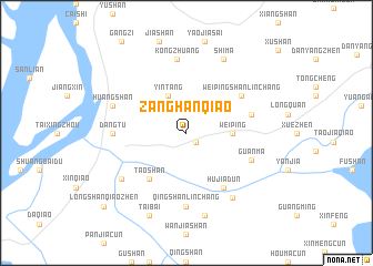 map of Zanghanqiao