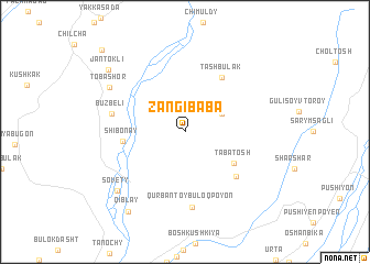 map of Zangi-Baba