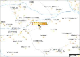 map of Zangi Khel