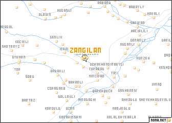 map of Zǝngilan