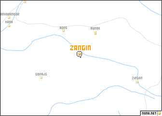 map of Zangīn