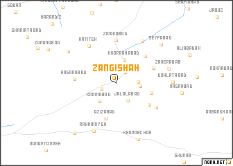 map of Zangī Shāh