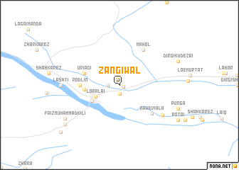 map of Zangīwāl