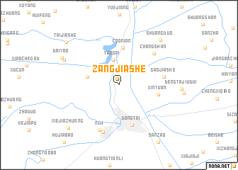 map of Zangjiashe