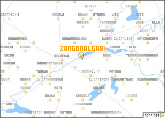 map of Zangon Algabi