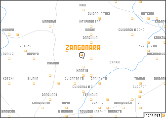 map of Zangon Ara
