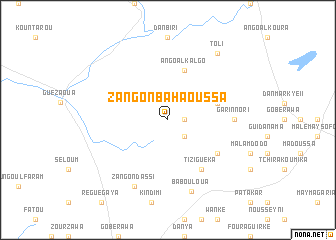 map of Zangon Ba Haoussa