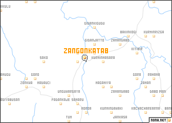 map of Zangon Katab