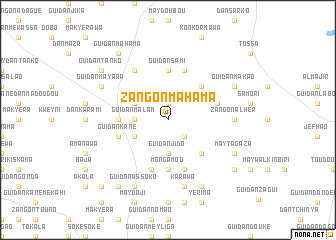 map of Zangon Mahama