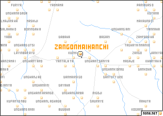 map of Zangon Maihanchi