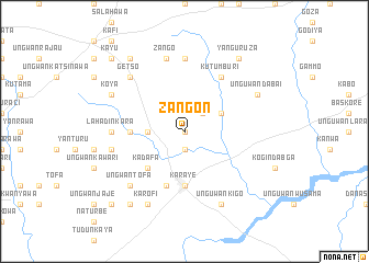 map of Zangon