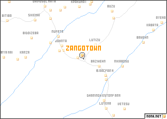 map of Zango Town