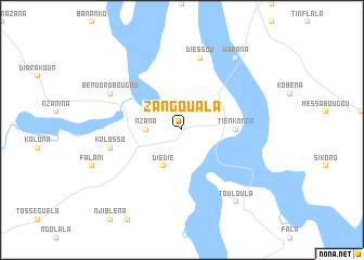 map of Zangouala