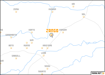 map of Zango