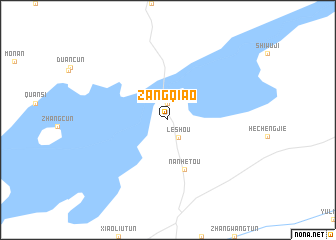 map of Zangqiao