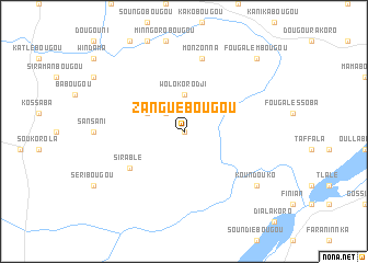 map of Zanguébougou