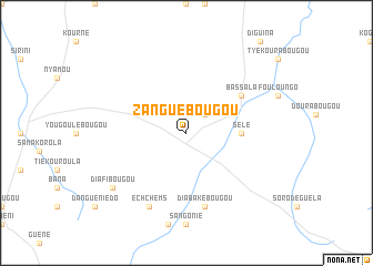 map of Zanguébougou