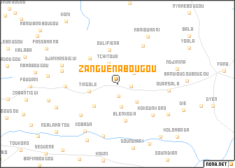 map of Zanguénabougou