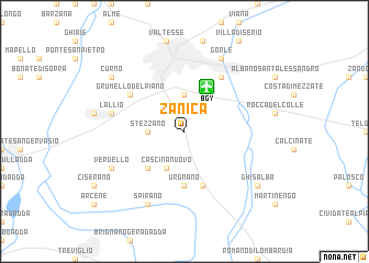 map of Zanica