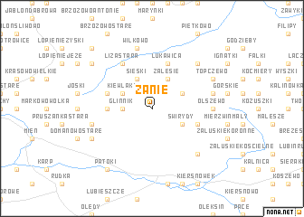 map of Zanie