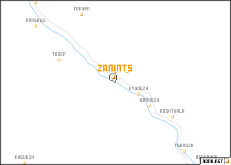 map of Zanints