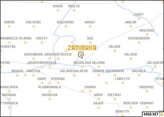 map of Zaniówka