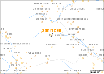 map of Zanitzen