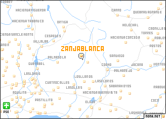 map of Zanja Blanca