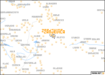 map of Žanjevica