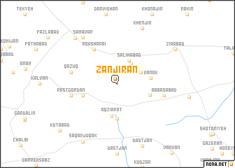 map of Zanjīrān