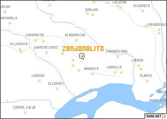 map of Zanjonalito