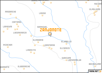 map of Zanjonote