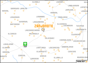 map of Zanjonote