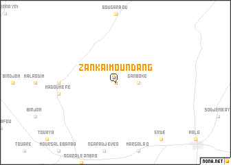 map of Zankaï Moundang