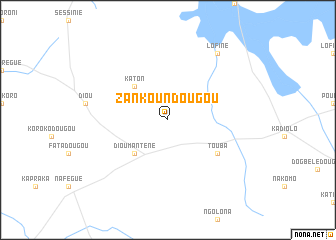 map of Zankoundougou