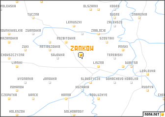 map of Zańków