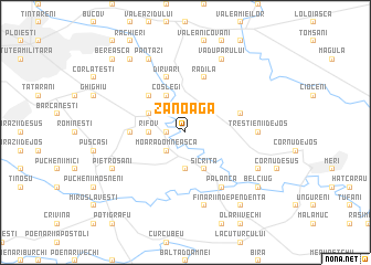 map of Zănoaga