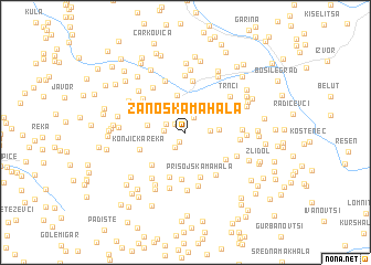 map of Zanoška Mahala