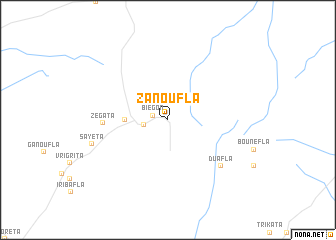 map of Zanoufla