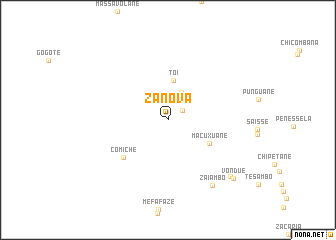 map of Zanova