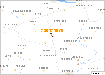 map of Zanoznaya