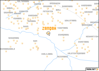 map of Zanqāh