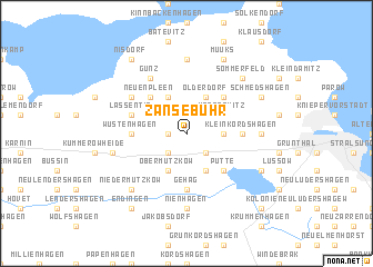 map of Zansebuhr