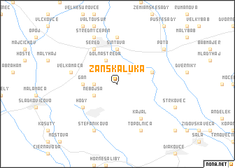 map of Zánska Lúka