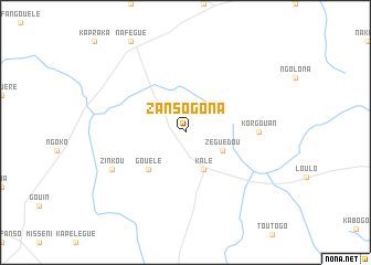 map of Zansogona